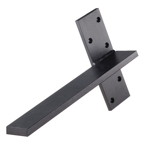 Floating Wall Mounting Bracket, Centerline Countertop Support 19" Length: 482 mm (19"), Black