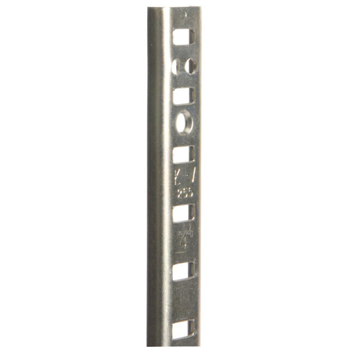 255 Series Pilaster Standards, KV, 5/8" x 3/16", 23 ga. Steel, Model 255 ZC 36" 255 AL 36 weight capacity up to 500 lbs./pair, length 36'; aluminum Aluminum