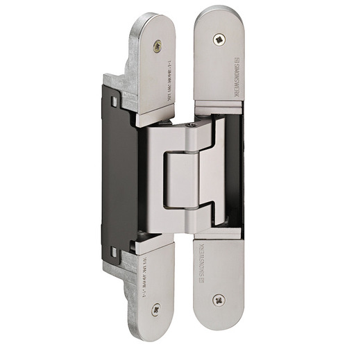 Concealed Hinge, TECTUS TE 540 3D 047 3D adjustable, size 200 mm, Satin brass Brass colored, satin-finish, powder coated
