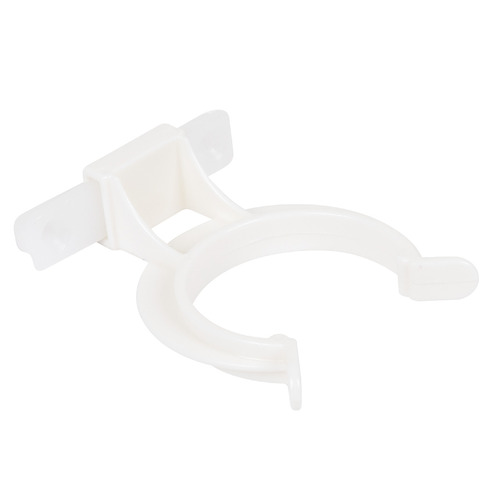 Hafele 637.38.054 Plinth Panel Clip, also suitable for Hfele AXILO 78 plinth system Screw mounted with panel holder, plastic, Screw mount White, transparent
