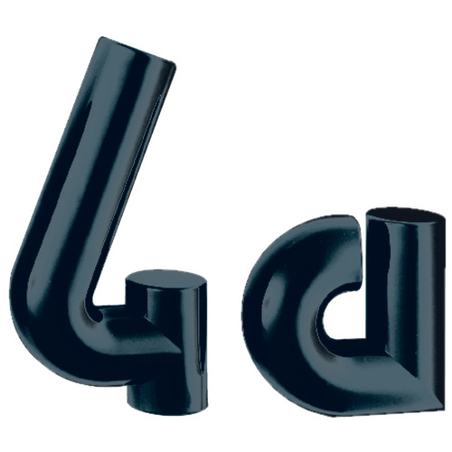 House Number, Weather-Resistant Polyamide 1 Number: 1, Jet Black Jet black