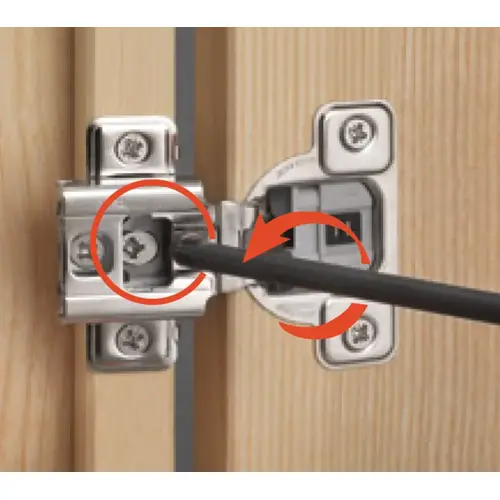 Concealed Hinge, Salice Excenthree 3-Cam, 106 degree Opening Angle, Soft Close, 1 3/8" Overlay Screw-on, model CUP3CD9R