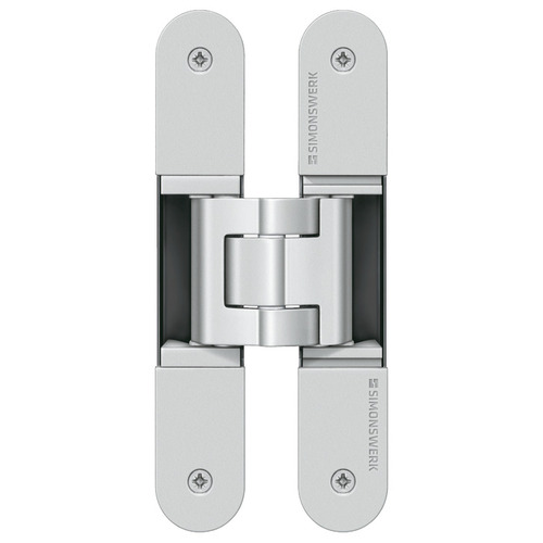 Concealed Hinge, TECTUS TE 340 3D 3D adjustable, size 160 mm, Satin nickel look (F2) Nickel colored, satin-finish, powder coated