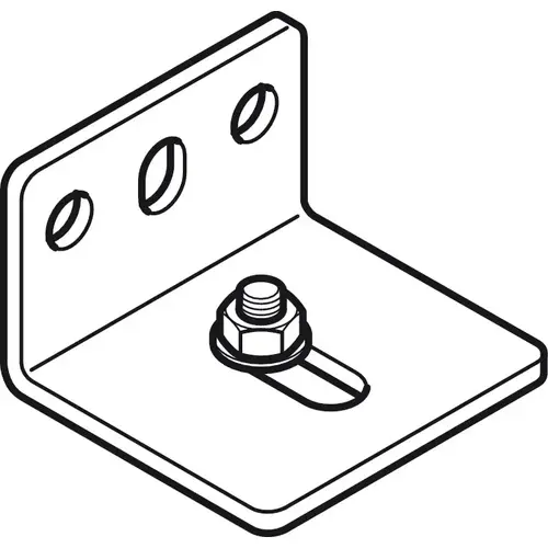 Mounting bracket, with screw and nut 44 mm 18 - 33 mm For Slido D-Line11, steel zinc-plated, length: 44 mm, wall distance center track: 18-33 mm Zinc plated