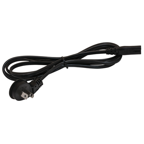 Hafele 833.89.017 Power Cord for Driver, Loox LED With 90 2-prong US plug, 2m Black