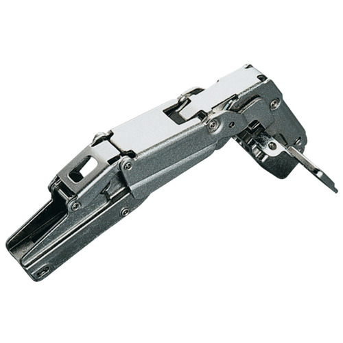 Concealed Hinge, Salice 200 Series, 165 degree , half overlay mounting/twin mounting C27FG99 For cabinets with internal drawer boxes or pull-out shelves, Rapido mounted, model C27FG99 Nickel plated