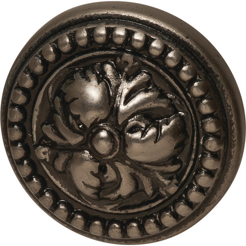 Knob, Artisan 16 mm 30 mm 32 mm Zinc alloy, Pewter effect, Height: 30 mm, Knob diameter: 32 mm Pewter effect