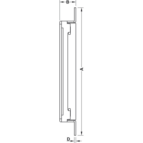 Receiving Elements, for Simonswerk TECTUS TE 240/340/525/526/540/541/640/645 3D (A8) SZ (SZ/1) concealed mortice hinge 40.5 mm 328 mm TE 645 3D SZ Zinc plated