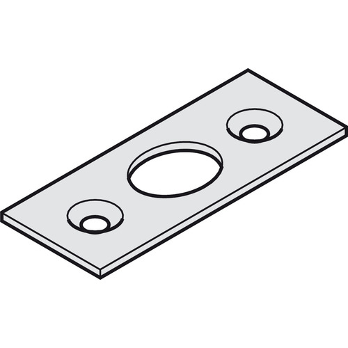 Hafele 911.62.230 Striking plate, for flush bolt and door operating