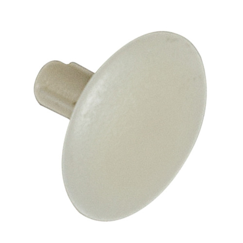 Trim Cap, Press-Fit in Confirmat Head, For screws with central hole 3.0 mm PZ3 cross slot 3 mm 12 mm 2 mm 7 mm Plastic, PZ3 Cross Slot, Almond, diameter 12 mm Almond colored