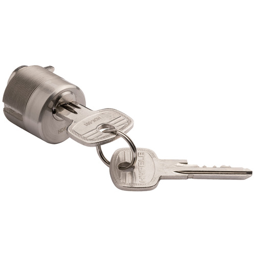 Hafele 917.81.621 DT Lite Mortise Cylinder, Keyed Alike Dialock Door Terminal, Key change 1, keys Matt