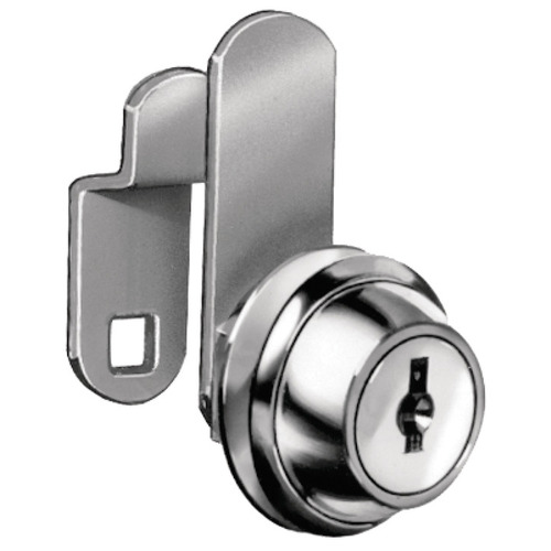 Cam Lock, C8060 Series, 45 mm Cylinder National Lock - C Series, Model C415A, keyed alike Bright nickel