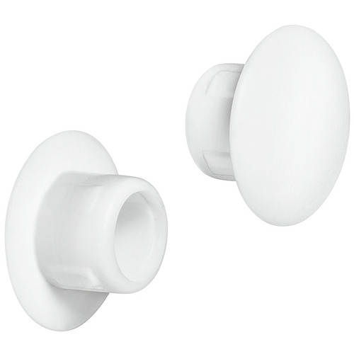 Hafele 045.00.789 Cover Cap, Tapered for Tight Grip For push fitting, White, diameter 13 mm, 6 mm length White