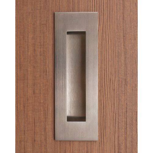 Flush Pull, Glue-In Type For Wood Doors, polished Polished