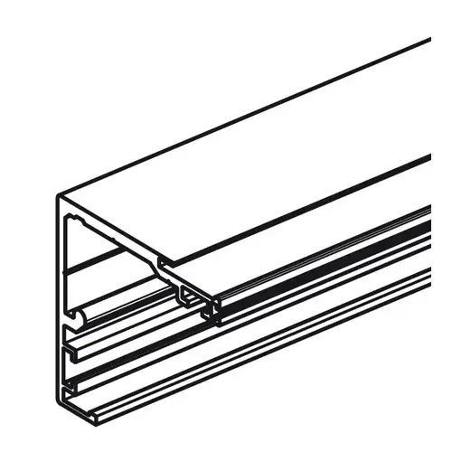 Upper Running Track, For Slido D-Line12, Pre-drilled 6,000 mm Aluminum, Ceiling mounted, clear anodized, length: 6,000 mm