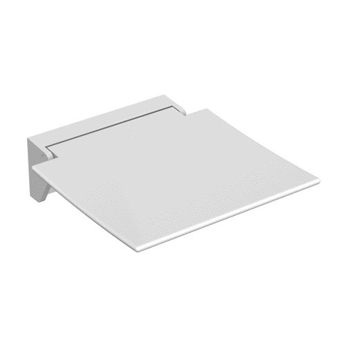 Hinged Seat 350, HEWI 801 Series Seat: White Bracket: Powder-coated white