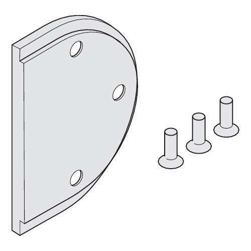 Sliding door lock, Hawa Toplock in combination with fixed glass panels 9 mm Sliding door lock, for 1-leaf and 2-leaf glass sliding doors, thickness: 9 mm Silver colored, anodized