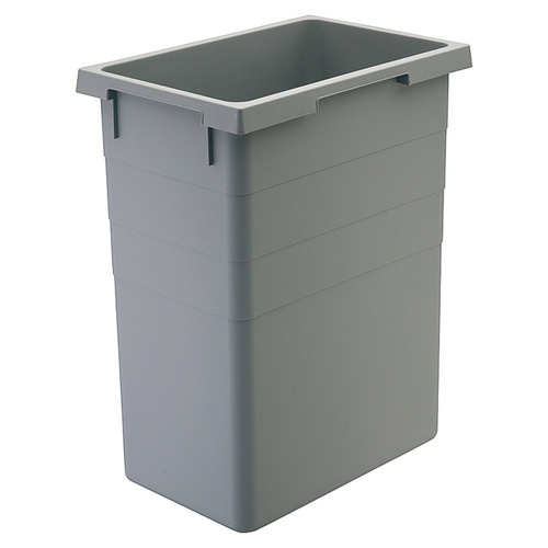 Hafele 502.73.992 38 Liter Replacement Waste Bin, for Hailo Euro and Easy Cargo Pull Out Units Plastic, Light gray Light gray