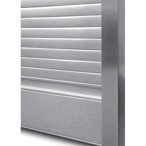 Slats, Box Milano 1524 mm Standard slat, 60" height, 30" width, stainless steel finish