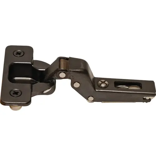 Concealed Hinge, Salice 200 Series/700 Series, 110 degree Opening Angle, Inset Mounting, Titanium Finish C2R6P66 Dowel mount, model C2R6P66