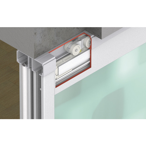 Sliding Door Hardware, Hawa Divido 100 GRM, set Top Hung System Laufwerk: Plastic