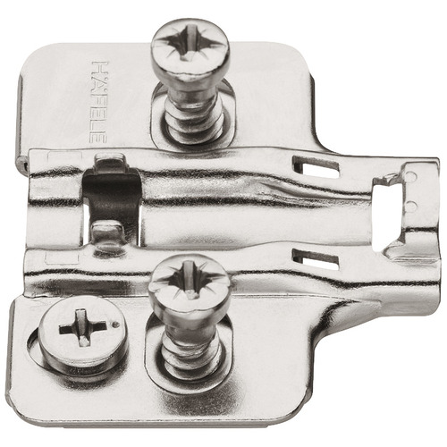 Mounting Plate, for Clip-On Hinges 2 mm 8 mm length, Height: 2 Nickel plated