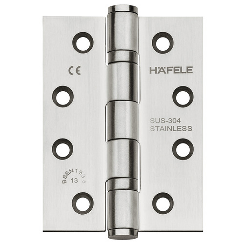 Hafele 926.98.040 Butt Hinge, Startec, Stainless Steel, 4" x 3" square DHB 3222 Model: DHB 3222, matt matt