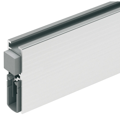 Retractable door seal, Schall-Ex Slide & Lock M-12 WS, Athmer 1083 mm For sliding doors, length: 1,083 mm Carrier: Silver coloured Sealing profile: Grey