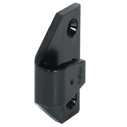 Hafele 262.50.390 Push-in Fitting, ASR Frame Component With wood screws Keku System, with wood screws Black