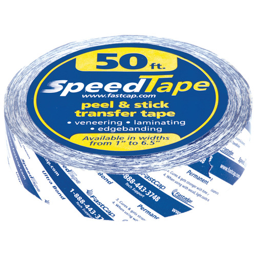 Hafele 003.58.248 Speed Tape, 2-Sided Peel & Stick Transfer Tape 1/4" x 50' 1/4" x 50'