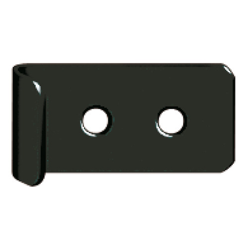 Strike, for Draw Pull Catch 1" 1/16" 11/16" 2.0 mm thickness Black, lacquered