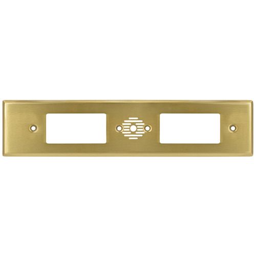 Designer Cover Plates, for Blade and Blade Duo Docking Drawer for Blade Duo brass plated, brushed