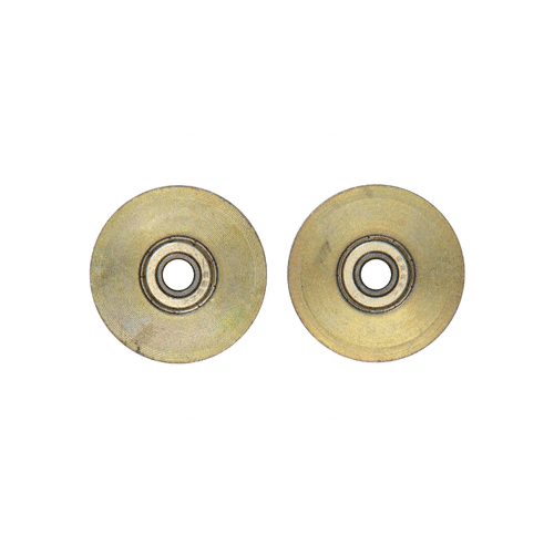 1-1/2" Diameter Steel Door Rollers - pack of 2