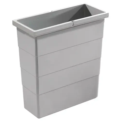 12 Liter Replacement Waste Bin, for Hailo Euro Cargo Plastic, Light gray Light gray