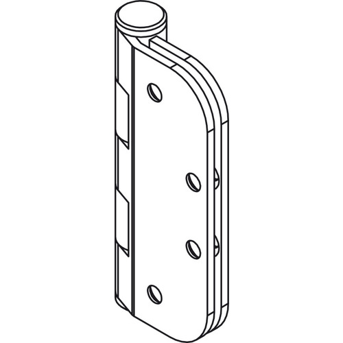 Mortise Hinge, Offset Al Fresco Summit, Stainless Steel, Satin Finish