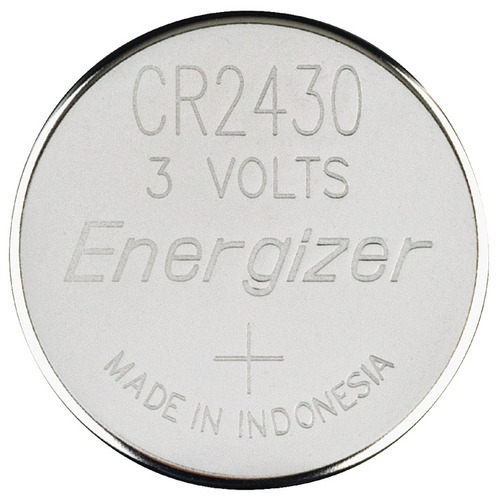 Coin Battery, Lithium-ion, 3V 15/16" CR2430, diameter 24 mm (15/16"), for wall switches
