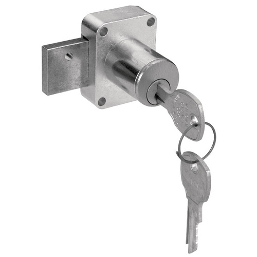 Hafele Cabinet Door Lock, Keyed Alike National Lock - High Security,  Brushed chrome, key #107