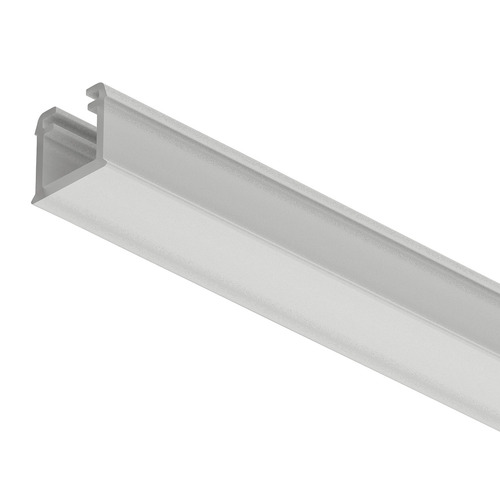 Hafele 833.95.800 Profile for recess mounting, Hfele Loox5 profile 1101, for LED strip lights, plastic 70  80 % Internal width 8 mm, Length: 2500 mm (98 7/16"), white opal Profile: Opal white