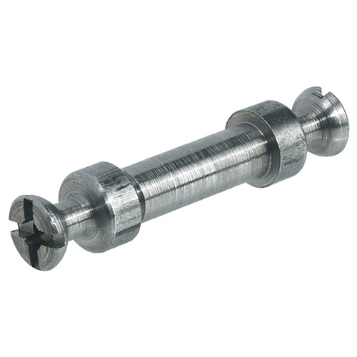 Hafele 263.24.943 Double-Ended Bolts, Rafix 20, 5 mm Bolt Hole, 2-Piece For screwing together, Side panel thickness: 16-22 mm, zinc-plated Zinc plated