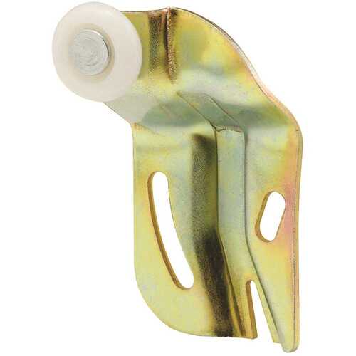 Prime-Line MP6509 1/2 in. Offset and 3/4 in. Closet Door Roller Nylon Wheel Yellow zinc