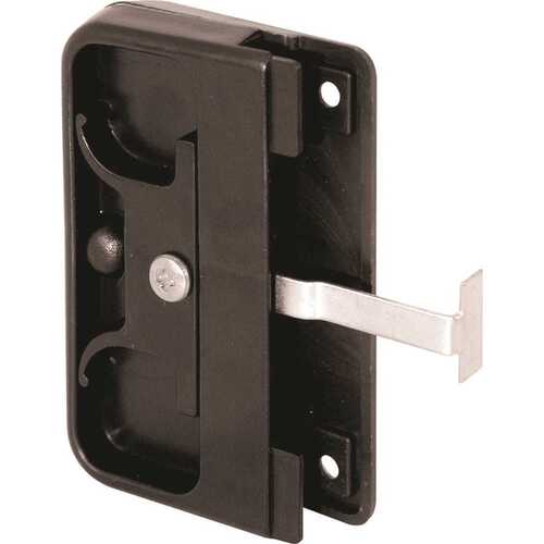 2-5/8 in. Plastic Housing, Black, Steel Latch and Pull
