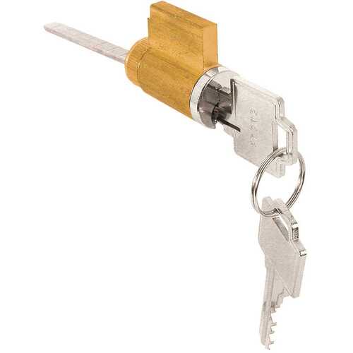 Cylinder Lock, 1-7/8 in. Tailpiece, Fits Weiser, Kwikset and Weslock with 2 Keys Brass