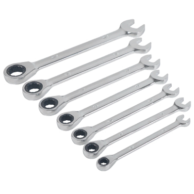 Master Mechanic DR71506S Ratcheting Wrench Set, SAE, 7-Pc.