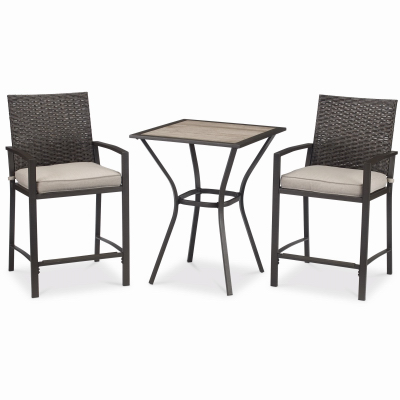 Four Seasons Courtyard L-BS1147SST Kerala 3-Pc. Bistro Set, Counter Height