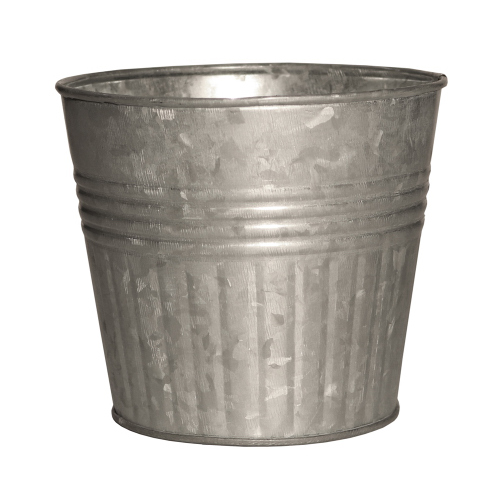 Planter, Galvanized Metal, 4-In. - pack of 6