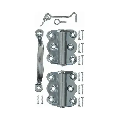 Wood Screen Door Hardware Set, Zinc