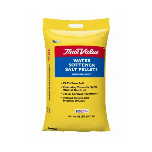 TRUE VALUE MFG COMPANY 600096U Water Conditioning Salt Pellets With Resin Gard, 40-Lbs.