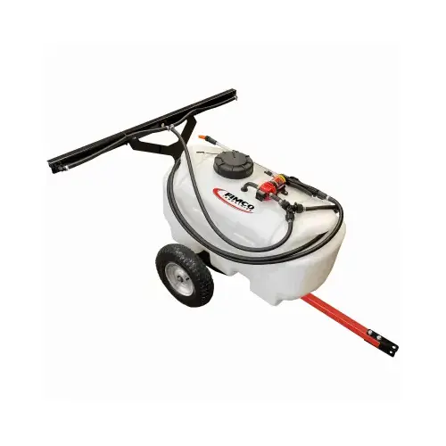 Trailer Sprayer, 2-GPM, White, 25-Gallon Tank