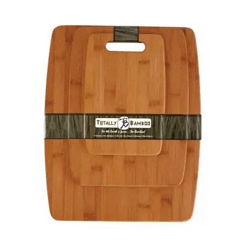 Totally Bamboo 20-7920 Cutting Board Set, Bamboo, 3-Pc.