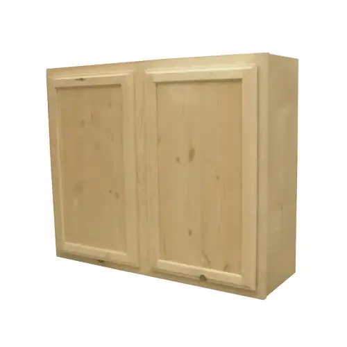 Wall Cabinet, Pine, 36 x 30-In.